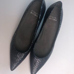 Stuart Weitzman snakeskin kitten heels